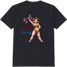 Tee shirt illustration featuring a strong woman